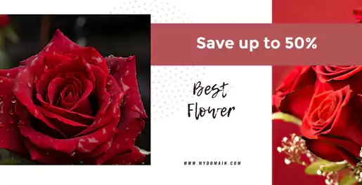 Flower Facebook Ads Banner Design