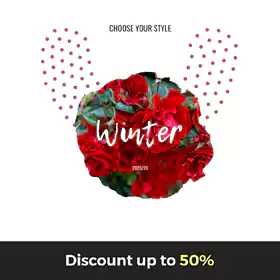 Instagram Flower Ads Banner Design