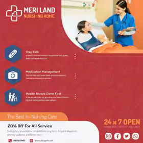 Instagram Nursing Ads Banner Design