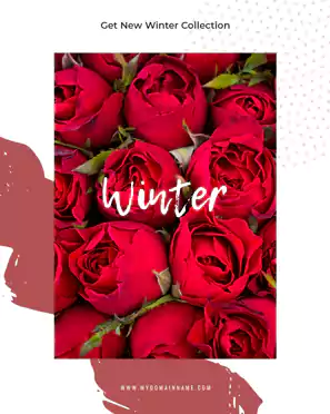 Pinterest Flower Ads Banner Design